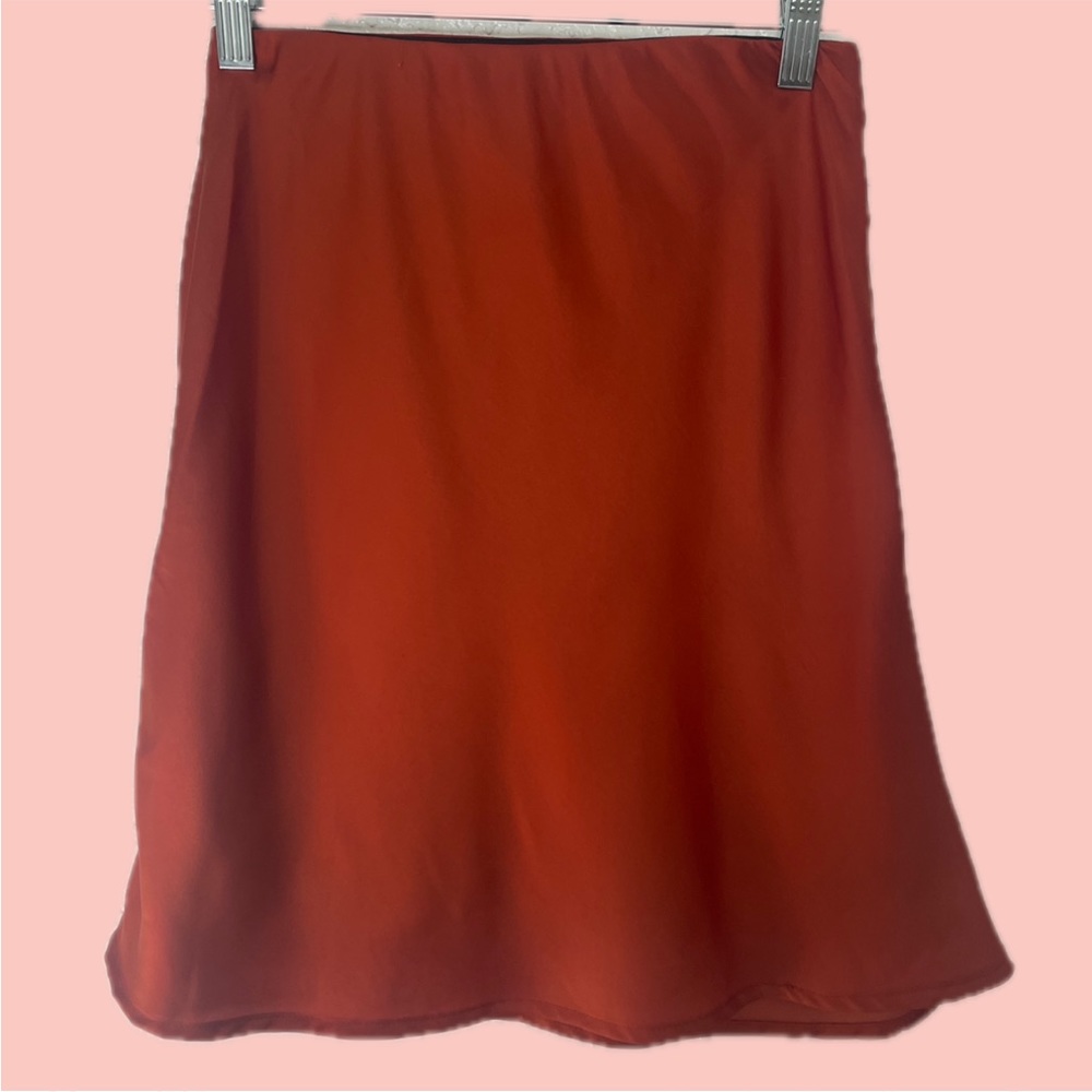 urban outfitters burnt orange/amber mini skirt!